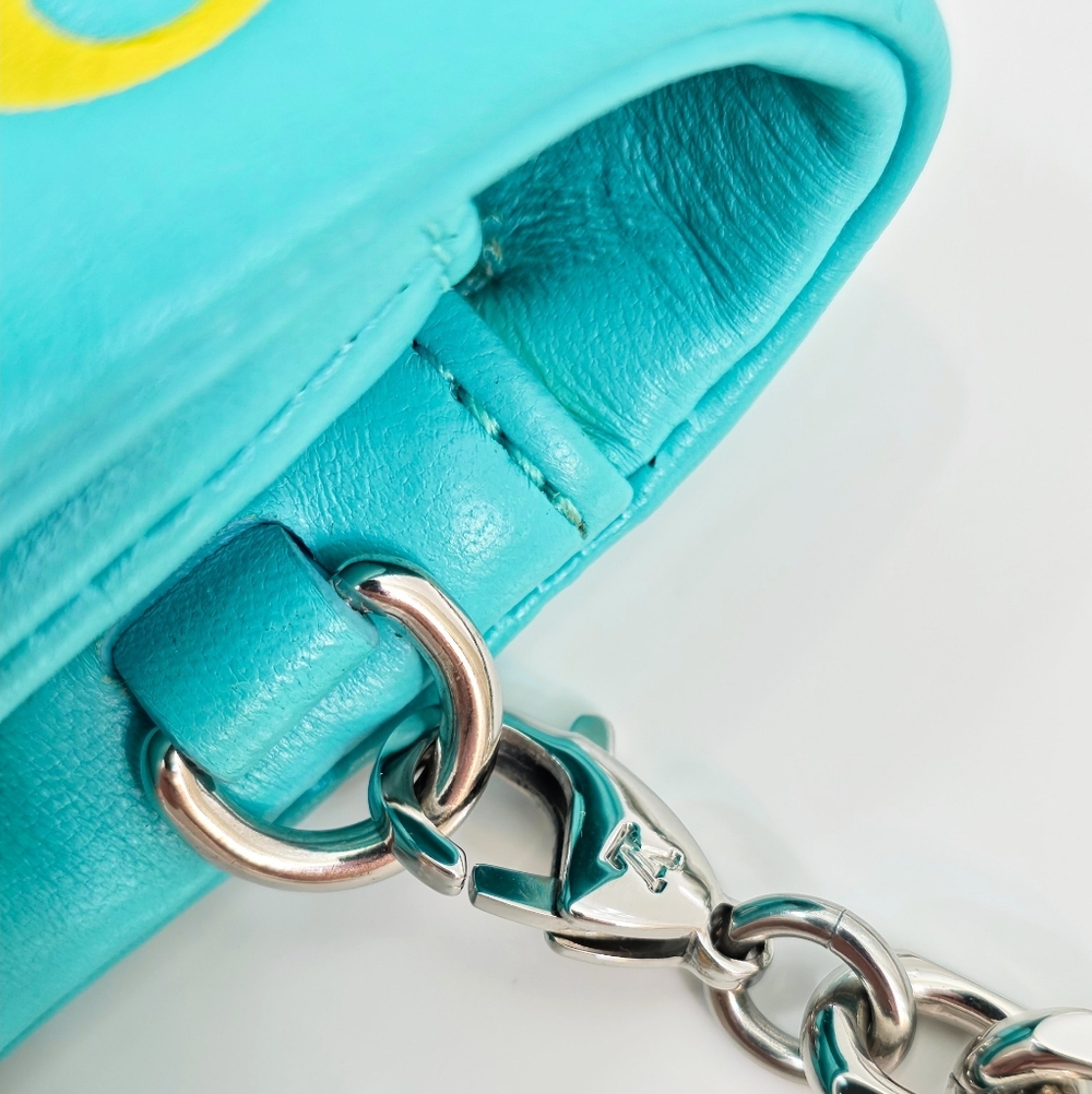 Louis Vuitton Coussin Pochette Mint Turquoise Neon Yellow Crossbody Bag - Picture 14 of 15